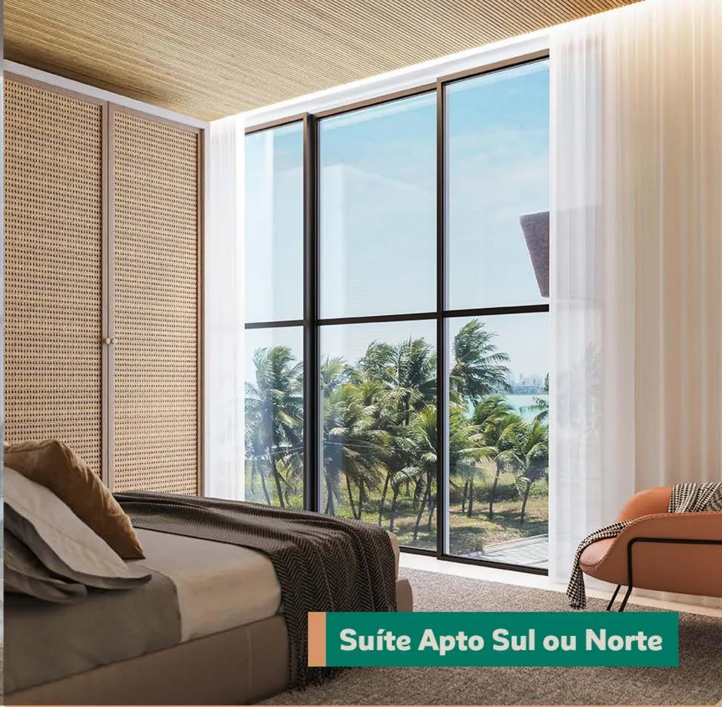 Suíte do apartamento Sul ou Norte do Urban Mares