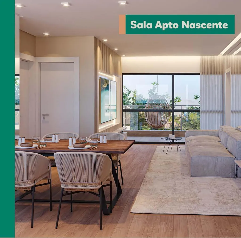 Sala do apartamento Nascente do Urban Mares