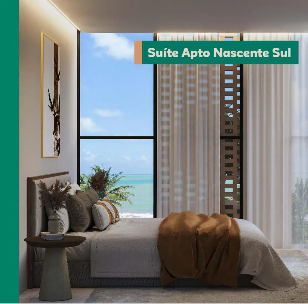 Suíte do apartamento Nascente Sul do Urban Mares